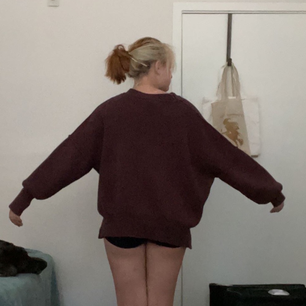 Maroon Forever 21 knitted sweater